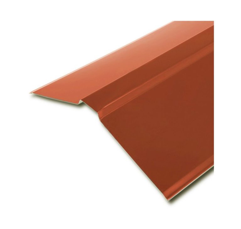 Планка конька плоского 120х120х2000 (ПЭ-2004-0.45) Оранжевый